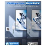 ELECTOP USB Type C to RJ45 Gigabit Ethernet Network Adapter for Chromecast, Google TV, HD4K Streaming TV Sticks