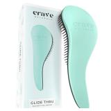 Crave Naturals Biggie Glide Thru Hair Brush - Detangler Brush for Curly, Straight, Wet or Dry Hair - Gentle Detangling Brushes for Adults, Kids, Toddlers - Hair Accessories for Women, 8.4in x 3.4in - 