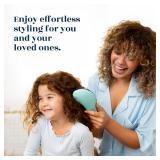 Crave Naturals Biggie Glide Thru Hair Brush - Detangler Brush for Curly, Straight, Wet or Dry Hair - Gentle Detangling Brushes for Adults, Kids, Toddlers - Hair Accessories for Women, 8.4in x 3.4in - 