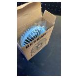 BESKAR USB Small Desk Fan, Portable Fans with 3 Speeds Strong Airflow, Quiet Operation and 360°Rotate, Personal Table Fan for Home,Office, Bedroom- 3.9 ft CordBlue