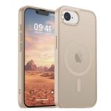 SUPFINE Magnetic for iPhone 16e Case (Compatible with MagSafe)(Military Grade Drop Protection) Slim Translucent Matte Shockproof with Anti-Fingerprint Phone Case 2025,Desert Gold