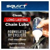 Squirt Chain Lube for Bikes 120 ml  Long-Lasting Lubricant for All Bike Chains  All-Weather Dry Bike Chain Lube to Reduce Noise and Chainsuck  Bicycle Tools and Maintenance Aid