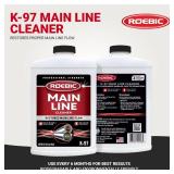 Roebic K-97 Liquid Main Line Cleaner with Bacteria Enzymes, Eliminates Organic Buildup in SewerSeptic System and Protects from Clogs, Safe for Bathroom Toilet, 32 fl oz