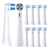 Compatible with Oral-B iO 345678910 Series Ultimate Clean Electric Toothbrush Replacement Brush Heads,for Oral-B iO Electric Toothbrush,10 Pack (White)