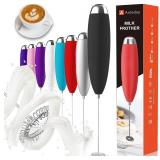 Anteday Electric Milk Frother Handheld, Frother Wand for Coffee, Battery Operated (Not included) Drink Mixer Matcha Whisk, Foam Maker for, Frappe Hot Chocolate, Cappuccino, Lattes