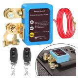 Remote Battery Disconnect Switch 12v, 240A, Upgrade Smart Voltage Car Kill Switch Anti-Theft, Prevent Battery Drain, Remote Battery Kill Switch for Car, Truck, RV (High Installation)