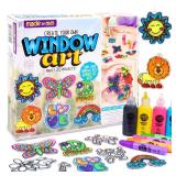 Made By Me Create Your Own Window Art, Paint Your Own Suncatchers, DIY Arts and Crafts Idea, Craft Kits for Kids, Crafts for Kids and Toddlers, Toddler Arts and Crafts