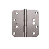 Security Door Hinges - Stainless Steel - 4 Inch with 58 Inch Radius - Security Tab - 2 Pack