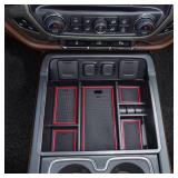 EDBETOS Console Organizer Compatible with 2014-2018 Chevy SilveradoGMC Sierra 1500 and 2015-2019 SilveradoSierra 2500HD3500HD Accessories Compartment Insert Tray - Full Console wBucket Seats ONLY