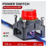 Nilight 600A High Current Battery Switch 12V 24V 48V ON Off Heavy Duty Battery Power Cut Master Switch Disconnect Isolator for Truck Vehicle Trailer RV Marine Boat Yacht