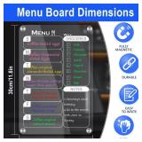 Acrylic Magnetic Weekly Planner for Fridge, Magnetic Whiteboard Meal Planner with 6 Markers and Erasers, 12x8 Inch Reusable Weekly Calendar, Menu Board, Grocery and Shopping List, Chore Chart, to Do L