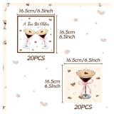 LaVenty 40 PCS A Tiny Bit Older Birthday Decor Espresso Martini Napkins Martini Margarita Napkins Tini Bit Older Birthday Party Supplies Extra Dirty Dinner Casino Bach Decor