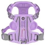 BARKBAY Dog Harness No Pull with ID Tag Pocket - Heavy Duty, Reflective, Easy Control for Large Dogs(Violet Purple,XS)