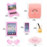 20 Pcs 5.3 Inch Doll Clothes and Accessories Include 5 Dresses 3 Outfits Tops and Pants 3 Swimsuits with 2 Shoes 1 Backpack 1 Laptop 1 Pad 1 Glasses 1 Drink 1 Hat for 5.3 - 6 Inch Dolls