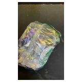 Newborn Swaddle Blanket with Beanie Set,Soft Stretchy Blanket for 0-3 Months Baby Boys and Girls(Purple Flower)