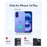 ESR for iPhone 16 Plus Case, Camera Control Button Compatible with MagSafe, Military-Grade Protective Case, Built-in Stash Stand Phone Case, Scratch-Resistant Back Cover, Classic Series, Clear Green