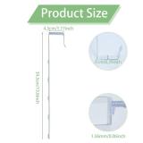 JXYT Over The Door Mirror Hanger,Height Adjustable Doors Mirror Hanger,Comes with Metal Screwdriver+Sticker-Fits Door Depth 1.77 Inch (White, 5 Height Adjustable with Screwdriver + Sticker)