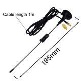 ADS-B Antenna 1090Mhz Antenna MCX Plug 2.5dbi Magnet Base ADS-B Aerial Receiver with RG174 1M andMCX Female to SMA Male Adapter 1090MHz ADS-B RTL SDR Software Defined Radio USB Stick Dongle Tuner