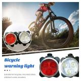 NUZYZ 2pcs USB Rechargeable Bike Light, Waterproof Super Bike Lights for Night Riding 4 Light Mode Options Mountain Bike Headlight LED Lamp Bicycle Accessories