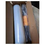 Cosy Family Plastic Wrap Stretch Film Roll - 1000ft 60 Gauge Industrial Strength 15 inch Wide Clear Plastic Wrap Roll with Handles for Pallet Wrapping Shipping Moving - Clear, Pack of 1