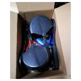 PPOGOO Non-Breakable 2PCS Pooper Scoopers for Large Medium Small Dogs with 24.3inch Long Handle High Strength Material Durable Spring, Easy Grass and Gravel Pick Up Blue and Orange