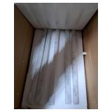 Lovdeco Carrara White 12in X 12in Marble Pencil Liner Tile, Edge Trim Molding for Shower and Backsplash, Bullnose Tile Trim Polished, 10 PcsBox