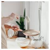 LECOOKING Crepe Pan, Dosa Pan, 8.7 inch Nonstick Crepe Pan, Dosa Tawa Tortilla Pan, Induction Compatible (Light Pink)