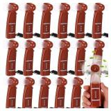 Woanger 18 Pcs Mini Football Handheld Fans Bulk Powerful Handheld Fan Portable Personal Battery Hand Fan Gift for Football Season Summer Match Athletes Activities, 3aa Battery Not Include (Tan)