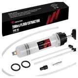 Thorstone 200cc Automotive Fluid Extractor Pump, Manual Oil Change Syringe with 50cm Rubber Hose and 2pcs 22cm PVC Suction Tubes
