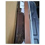 Mahogany Cordless Window Blinds 33x64 inches