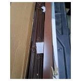 Mahogany Cordless Window Blinds 33x64 inches