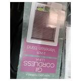 Mahogany Cordless Window Blinds 33x64 inches