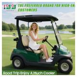 10L0L Universal Golf Cart Cooling Seat Cover,12V-24V Cooling Seat Cushion for Summer Driving,8 Turbo Fans Ventilated Car Front Seat Cover for Club car DS Precedent EZGO TXT RXV Yamaha (Black Grey)