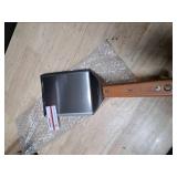 Extra Wide Spatula, Large Metal Spatula with Full Tang Wooden Handle and Beveled Edges for Skillets, Griddles and Grills, Pancake Flipper Turner, Smash Burgers Turner, 6 x 5-inches