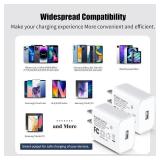 5V 2A Power Adapter UL Certified, USB Wall Charger 2-Pack  Fast Charging Plug Cube for iPhone 1314151616 ProPro MaxPlus, XSXRX and Watch Series 78, Ideal for Home and Travel Use