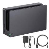 TV Dock Station for Switch - 3 in 1 Replacement TV Base Docking Station Set with Upgraded IC Module, Charger, HDMI Cable Accessories for Switch Console - Not for Switch 2