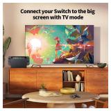 TV Dock Station for Switch - 3 in 1 Replacement TV Base Docking Station Set with Upgraded IC Module, Charger, HDMI Cable Accessories for Switch Console - Not for Switch 2