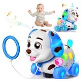 Musical Toy for 1 Year Old Boy Girl, Baby Toys 6-12-18 Months, Puppy Toddler Learning for 1 Year Old Boy Gifts, Bilingual Educational with Music Light, 1st Birthday Gift for Girl, Toddlers