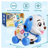 Musical Toy for 1 Year Old Boy Girl, Baby Toys 6-12-18 Months, Puppy Toddler Learning for 1 Year Old Boy Gifts, Bilingual Educational with Music Light, 1st Birthday Gift for Girl, Toddlers