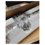 3 Lights Vanity Light, Brushed Nickel Bathroom Light Fixtures, Farmhouse Wall Sconces with Globe Clear Glass Shade, Porch Wall Mount Lamp for Mirror, Kitchen, Porch, Living Room, Workshop (E26 Base)