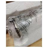 3 Lights Vanity Light, Brushed Nickel Bathroom Light Fixtures, Farmhouse Wall Sconces with Globe Clear Glass Shade, Porch Wall Mount Lamp for Mirror, Kitchen, Porch, Living Room, Workshop (E26 Base)