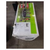 A game 12-ft trampoline and enclosure combo Gray