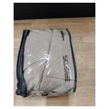 Grey Beige Linen Kitchen Curtains 45 Inches Long 2 Sets Basement Curtains for Small Window Pinch Pleated Back Tab Linen Blend Short Cafe Boho Semi Sheer Back Tab Drapes for Bay Windows Bedroom 40x45