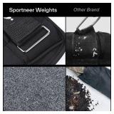 Sportneer Adjustable Weighted Ankle Weights Set 1 Pair 2 4 6 8 10 Lbs Leg Weight Straps for Women Men for Gym,Fitness, Workout,Walking, Jogging,1-5 lbs for Each Ankle, 1 Pair 2-10 lbs (Black)