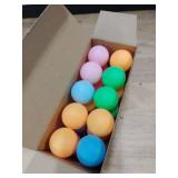 D-Xam 30 Pcs Colored Ping Pong Balls 40mm Table Tennis Ball, Plastic Ping Pong Balls for Games, Arts, Party, Pet Toys, School Activities, Teachers Must Have