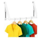 HOLDN STORAGE Over The Door Hanger Foldable - Over The Door Rack for Hanging Towels, Coats and Clothes - Over The Door Hanger Hooks for Bedroom, Washroom and Office.