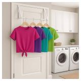 HOLDN STORAGE Over The Door Hanger Foldable - Over The Door Rack for Hanging Towels, Coats and Clothes - Over The Door Hanger Hooks for Bedroom, Washroom and Office.