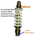 DJ-Motor 280mm Rear Shock 1000LBS DNM MK-AR Spring For M2R Lucky Thumpstar Explorer Braaap Apollo Stomp WPB Bucci Orion SSR Chinese Pit Dirt Bike
