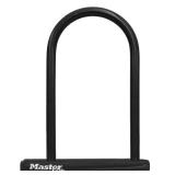 Master Lock Black Bike Lock with Key, Standard Size U-Lock for Bicycles and Other Outdoor Equipment, Anti-Theft Lock for Bikes, 8320D