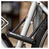 Master Lock Black Bike Lock with Key, Standard Size U-Lock for Bicycles and Other Outdoor Equipment, Anti-Theft Lock for Bikes, 8320D